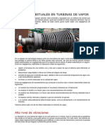 Averías Habituales en Turbinas de Vapor