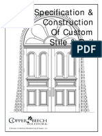 Specification & Construction of Custom Stile & Rail Doors: A Division of Amherst Woodworking & Supply, Inc