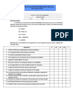 Lista de Evaluacion de Habilidades Sociales