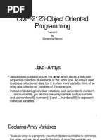 CMP-2123-Object Oriented Programming: by Muhammad Noman