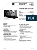 Caterpillar Engine Specifications: C18 Diesel Oilfield Generator Set