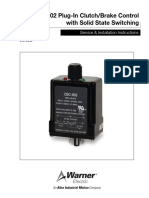 CBC-802 Plug-In Clutch/Brake Control With Solid State Switching