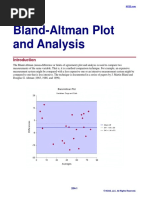 Bland-Altman Plot and Analysis