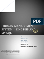 Library Management System Project Report