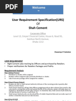 User Requirement Specification (URS)