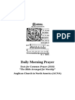 ACNA Morning Prayer Booklet