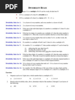 Divisibility Rules