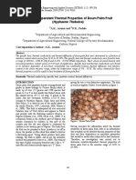 Moisture Dependent Thermal Properties of Doum Palm