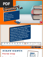 PowerPoint Transition Tab