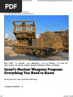 DePetris - Israel's Nuclear Weapons Program - National Interest - 2018