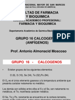 Calcogenos. Anfigenos