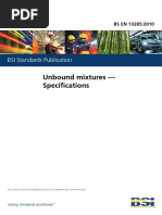 BS en 13285 - 2010 Unbound Mixtures - Specs