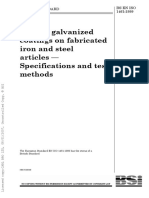 BS en ISO 1461-1999-Hot Dip Galvanized Coatings On Fabricated Iron and Steel Art