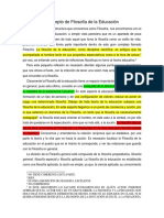 Concepto de Filosofía de La Educación PDF