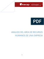 Analisis Del Area de Recursos Humanos de Una Empresa