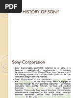 History of Sony