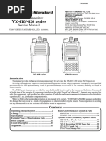 VX-410/-420 Series: Service Manual UHF FM Transceiver