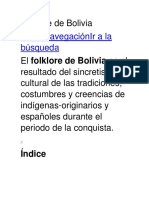 Folclore de Bolivia