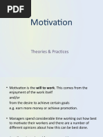 Motivation: Theories & Practices