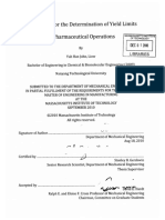 Framework For The Determination of Yield Limits in Pharmaceutical Operations