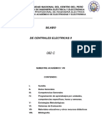 Silabo Centrales Electricas II (2018-1) Jose Nuñez