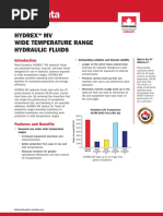 HYDREX MV Wide Temperature Range Hydraulic Fluids