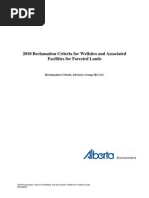 2010 Reclamation Criteria For Wellsites and Associated Facilities For Forested Lands