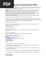 Password Recovery Using The Boot PROM