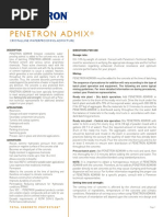 PENETRON ADMIX Data Sheet PDF