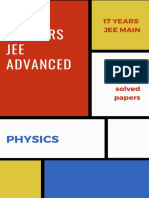 Physics JEE Advanced and Mains Topic Wise Papers