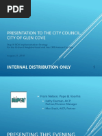 Presentation To The City Council, City of Glen Cove: Internal Distribution Only