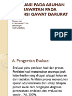 Evaluasi Pada Asuhan Keperawatan Pada Kondisi Gawat Darurat