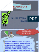 Isu-Isu Etika Dalam Kaunseling