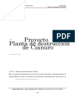 Proyecto Planta de Destruccion de Cianuro PDF