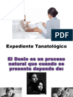 TANATOLOGIA Expediente Tanatológico