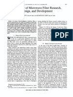 (0.5) A History of Microwave Filter Research, Design, and Development