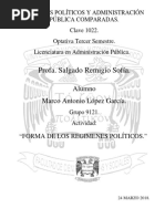 Un1.Tem1.Act1.Marco Lopez Forma de Los Regimenes Politicos Sistemas Políticos y Admón. Púb. Comparadas