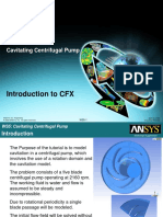 Introduction To CFX: Workshop 5 Cavitating Centrifugal Pump