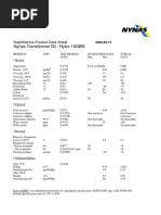 Nynas Transformer Oil - Nytro 10GBN: Naphthenics Product Data Sheet