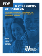 CUNY: A Legacy of Diversity DRAFT