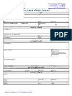 Field Service Report - DVSG2010