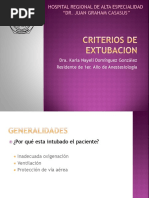 Criterios de Extubacion