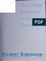 Simondon Technical Objectsintro Part1 PDF