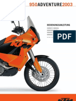 Bedienungsanleitung KTM 950 LC 8 Adventure 2003 (German)