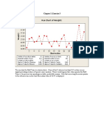 Chapter 3, Exercise 3 Run Chart of Weight1: Observation