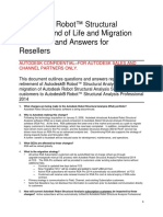 Autodesk Robot ™ Structural Analysis End of Life and Migration Questions and Answers For Resellers