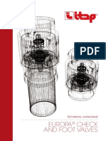 Europa Check and Foot Valves: Technical Catalogue