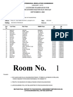 Room No. 1: Professional Regulation Commission