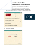 Network Software Key Installation: Where The PTW Program Files Are Run From The Network Drive