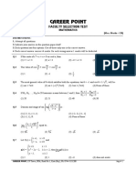 Career Point: Faculty Selection Test